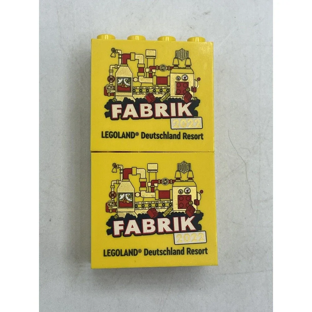 2022 Fabrik Lego Legoland Deutschland Resort Yellow Logo Bricks